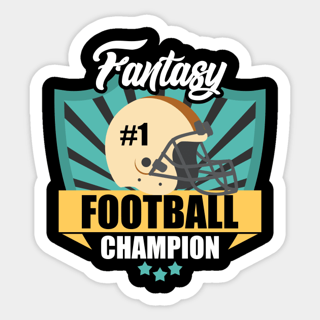 Awesome Fantasy Football Champion Winning Prize Sticker by theperfectpresents